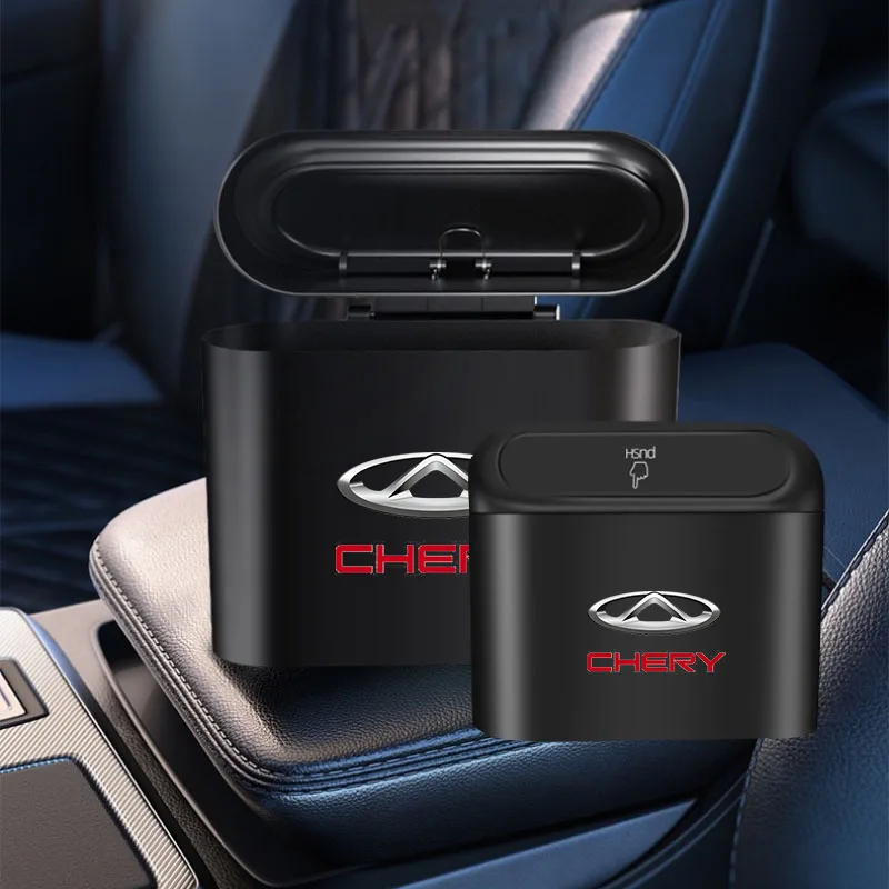 

Hanging Vehicle Garbage Dust Case, Storage Box, Rubbish Bin for Chery Tiggo 2 3 4 6 7 8 3X 5X Pro T11, Auto Interior Accessories