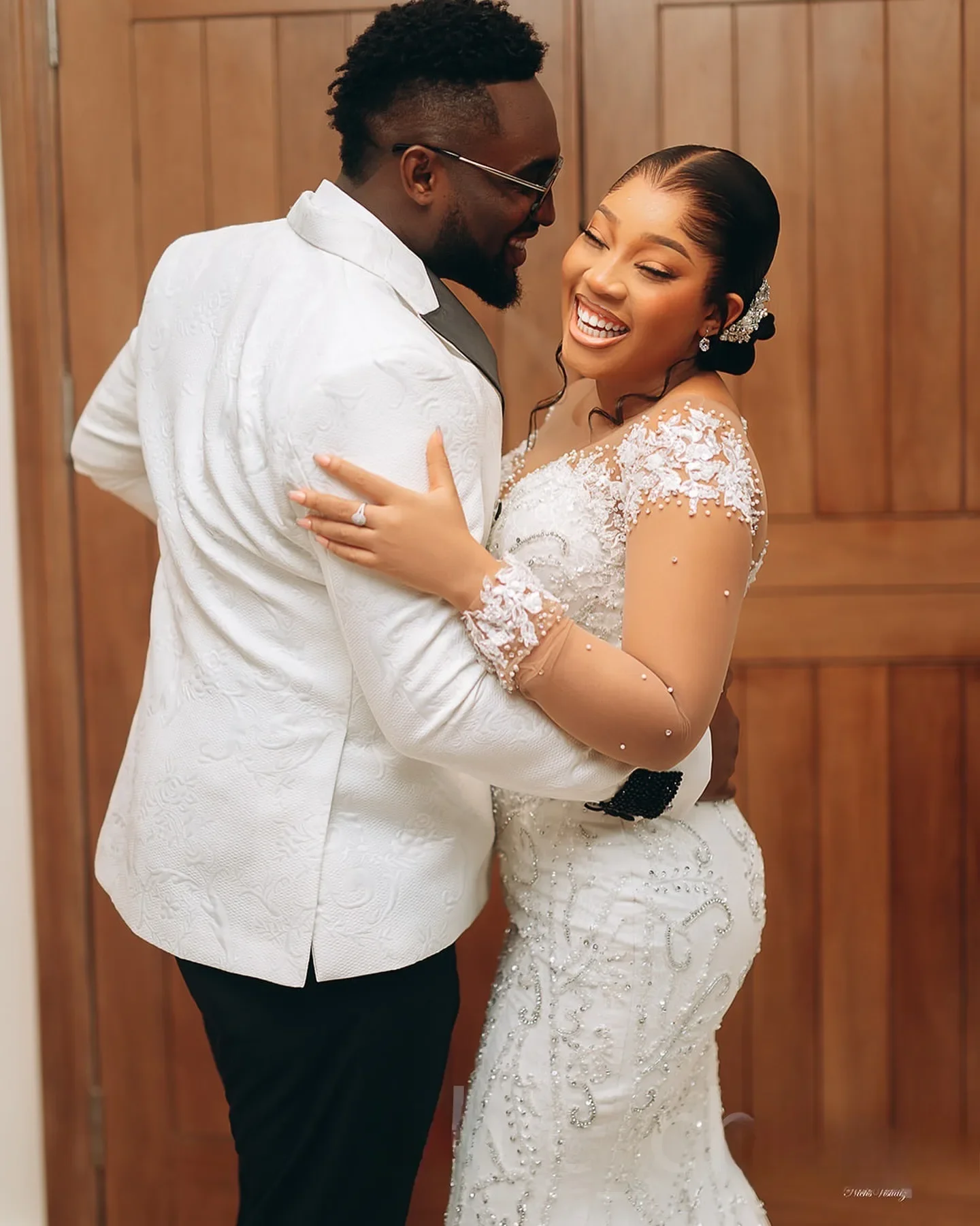 Flavinke personalizado árabe brilhante apliques contas ilusão vestidos de casamento para noivas mangas compridas vestidos de noiva trem destacável