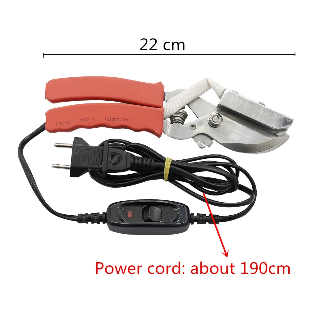 1 Pack Electric Heated Tail Clips Knife Tail Clips Piglet Tail Clippers Cut Butt Tail Pig Sheep Goat Farm Equipment