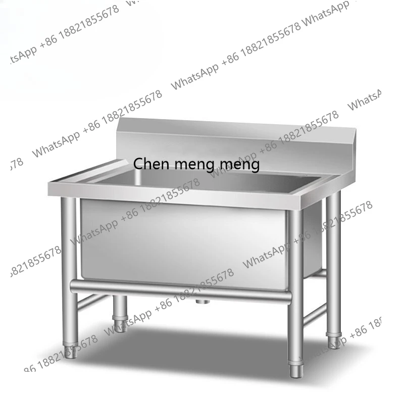 

Commercial cleaning pool Stainless steel tableware cleaning sink No shelves Hotel napkins Washing pool
