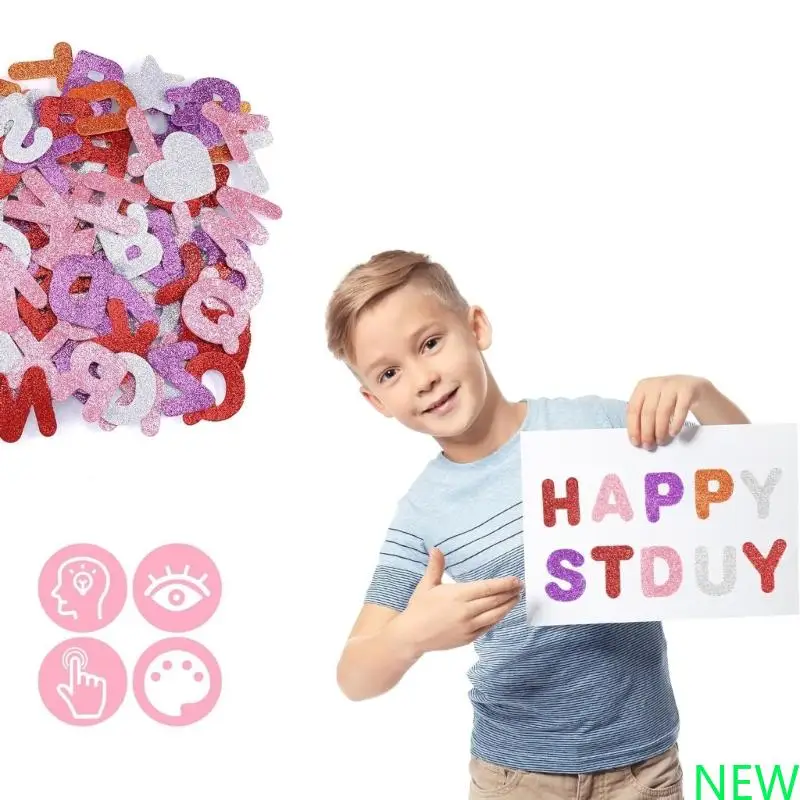 196pcs ملصق رسائل متلألئة لزخارف بطاقات Scrapborking