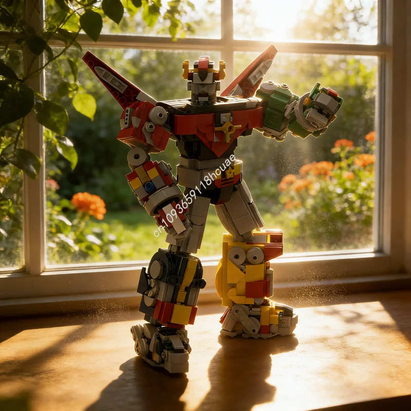 

Наборы MOC из 1033 деталей: Конструктор «Волтрон» (не трансформируемая модель), архитектурные блоки, игрушка-конструктор, подарок на Рождество и День рождения