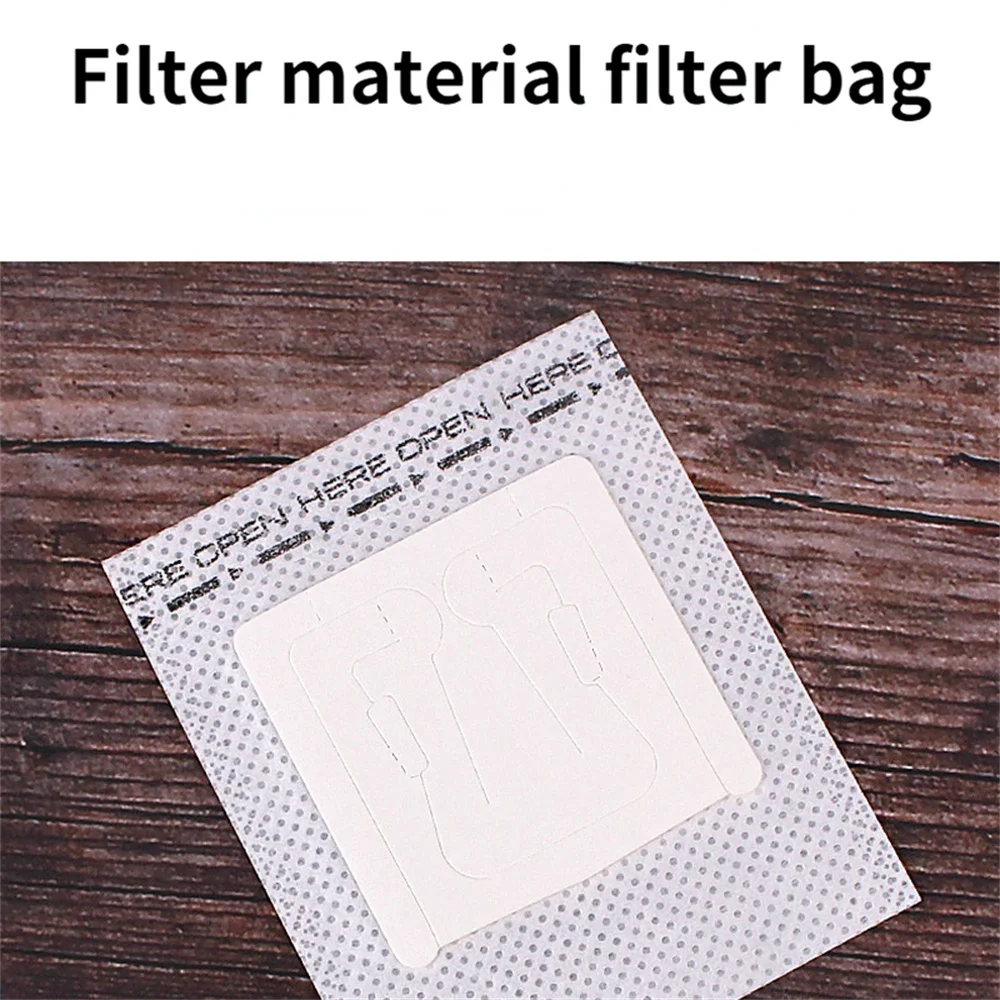 Filter Bag Portable Disposable Rectangle Household Disposable Coffee Bag Fine Filter Hole Eco-friendly Paper Bag White