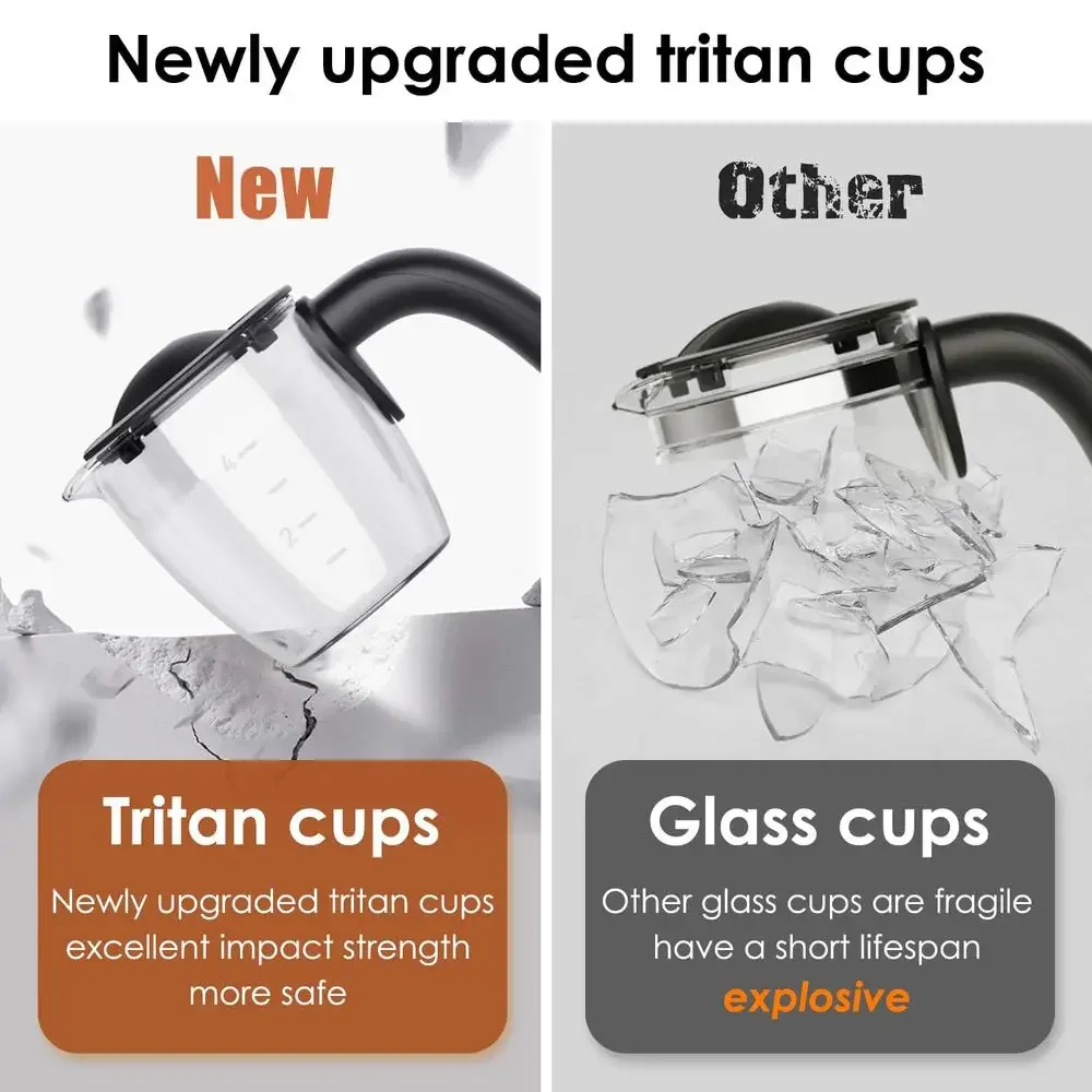 ماكينة كابتشينو اسبريسو 3.5 بار مع رغوة الحليب تخمير سريع 800 وات ماكينة صنع القهوة المحمولة 1-4 أكواب كوب تريتان خفيف الوزن #5