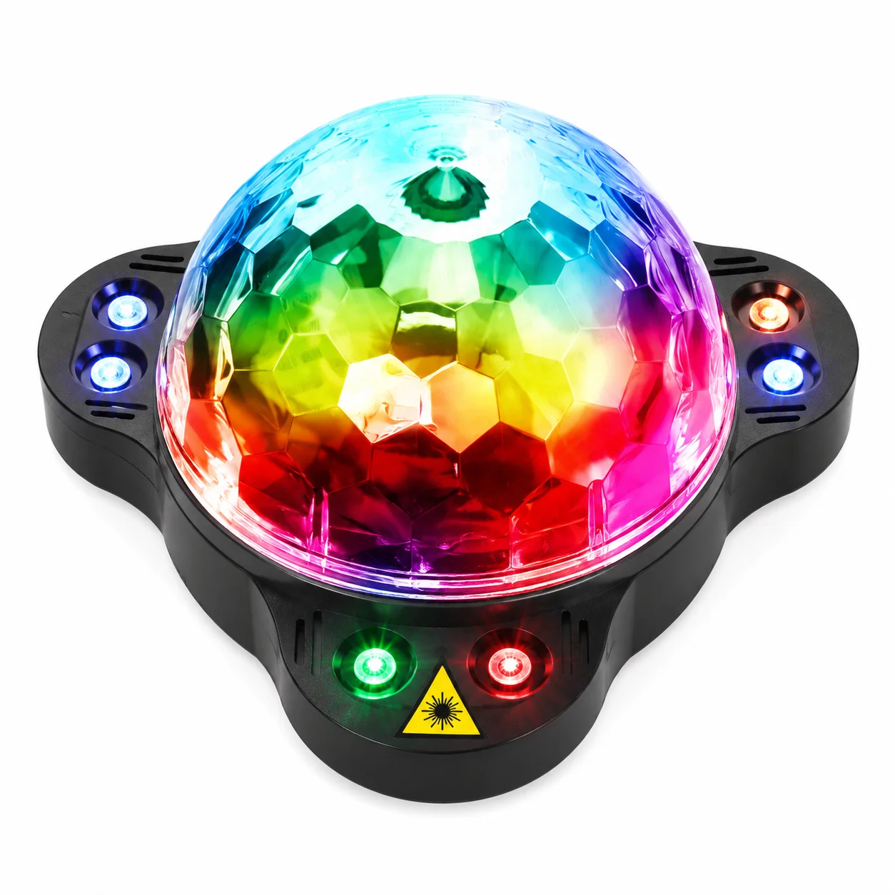4-in-1 RGB Disco Party Light, laserprojector, DJ-podiumverlichting, stroboscoop effect – geschikt voor slaapkamers, verjaardagsfeestjes, Kerstmis