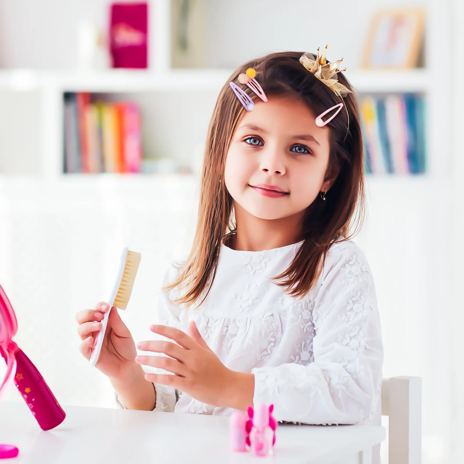 

50pcs Water Drop Hair Clips Colorful Snap Clips For Women Non Slip Styling Barrettes Lightweight Strong Grip For Fine Thin