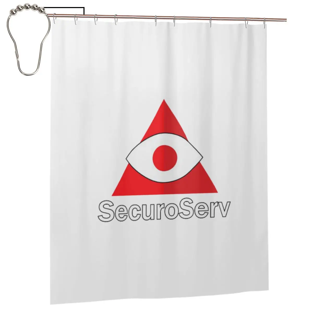 

SecuroServ Shower Curtain Bathroom Polyester Waterproof Bath Curtains with Hooks