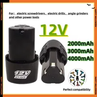 Roza cinnie-12V 4000mAh Rechargeable lithium-ion battery for Electric Screwdriver Electric Drill Mini Angle Grinder Power Tools