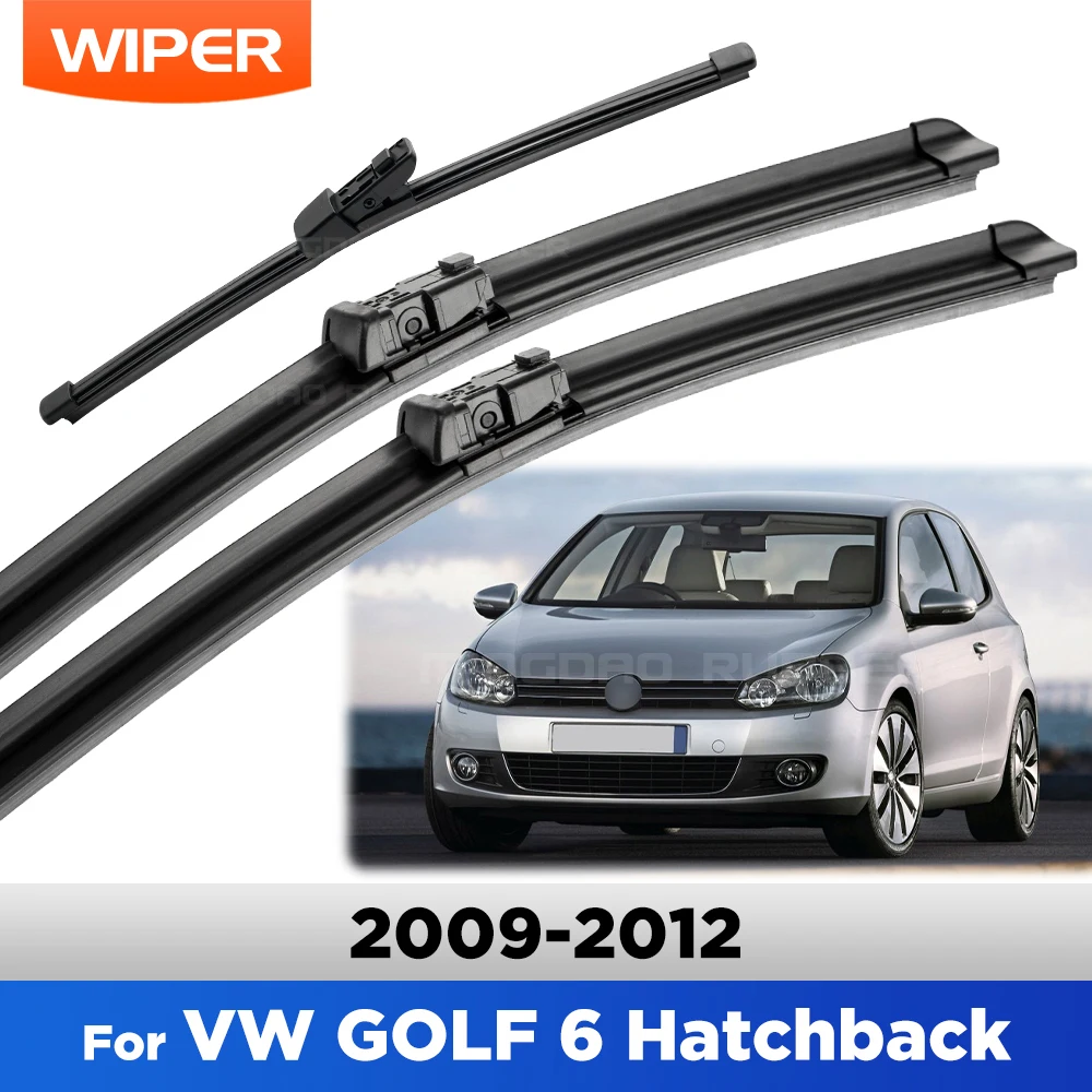 

For Volkswagen VW GOLF 6 Hatchback 2009-2012 Wiper Front & Rear Wiper Blades Windshield Windscreen Window Brushes 24"+19"+11"