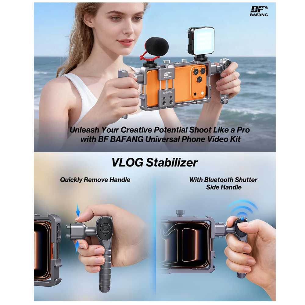 قفص أرنب للهاتف المحمول من سبائك الألومنيوم لهاتف آيفون 17 برو ماكس 17 17 برو فلتر بنك الطاقة الخفيف القابل للتوسيع #6