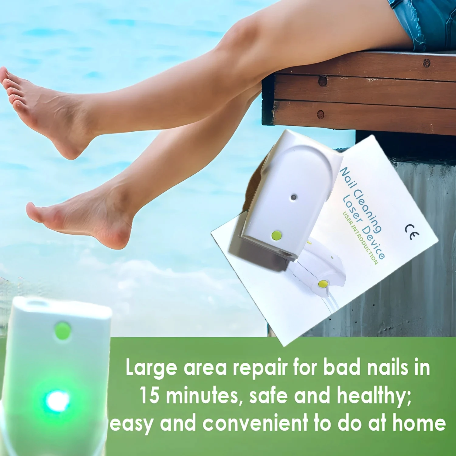 

Advanced 5-in-1 Laser Nail Fungus Treatment Device for Toenail and Fingernail, Safe Onychomycosis Removal Equipment