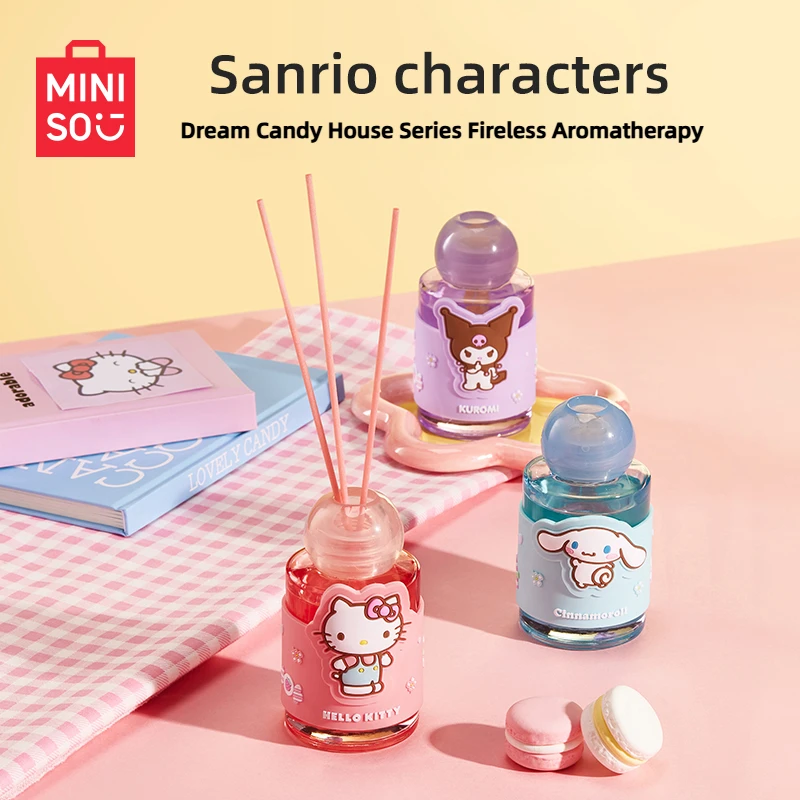 Genuine MINISO Sanrio Candy House Series Fireless Aromatherapy Cinnamoroll Long-lasting Fragrance Wardrobe Indoor