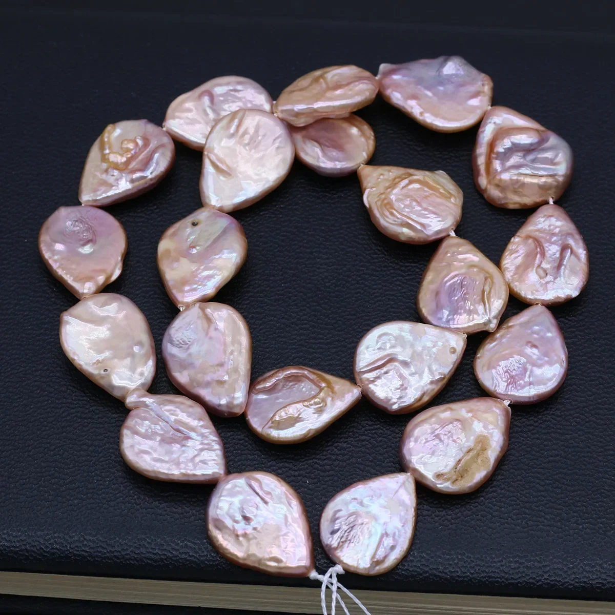 Natural Freshwater Baroque Pearl Bead Drop Purple Orange Spaced Loose Beads for Jewelry Making DIY Necklace Bracelet Accessories