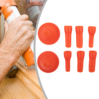 Sealant Tool Glue Tip Mouth Plastic Straight Push Type 10pcs 7mm 8mm Duckbill Type High Quality Practical Brand New