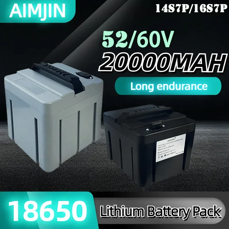 

14S7P/16S7P 52V/60V 20.0Ah lifepo4 prismatic cell Battery pack For E-bike Battery Use waterproof and flame-retardant materials