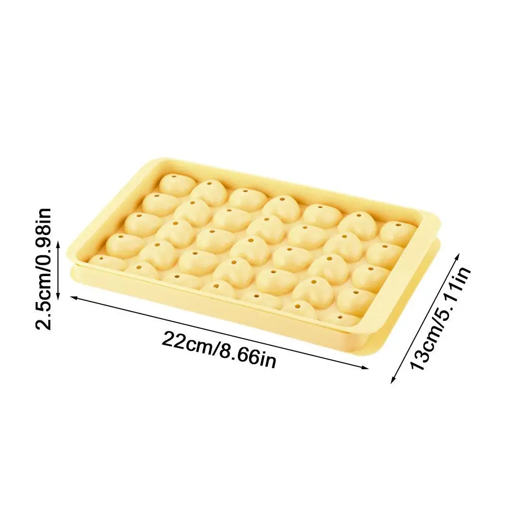 재사용 가능한 하트 아이스 큐브 트레이, DIY 아이스 메이커, 위스키 음료, 커피 냉동고, 원형 아이스 큐브 몰드, 가정용 주방 도구, 35 그리드