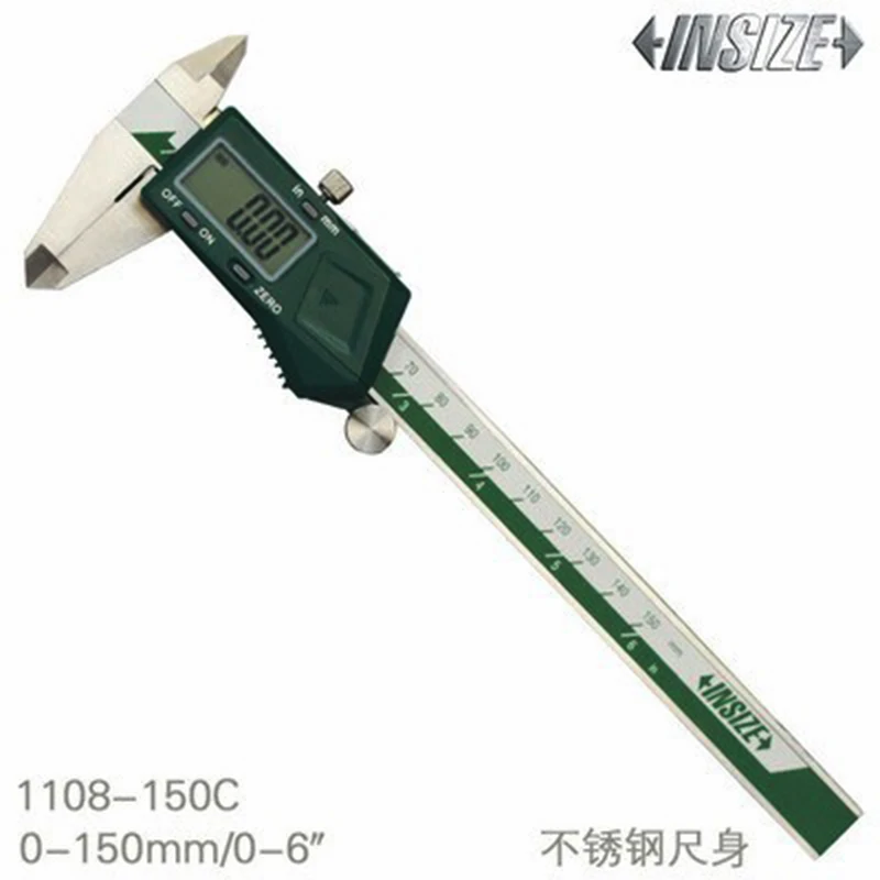INSIZE Digital CaliperI 0-150mm/6" 0-200mm/8" 0-300mm/12" 1108-150 1108-200 1108-300 Automatic Power Off 0.01 Precision - view 6