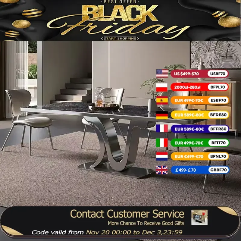 

Итальянские квадратные обеденные столы для вечеринок, чтения, кабинет, обеденные столы из нержавеющей стали, роскошная скандинавская высокая мебель Tavola Da Pranzo