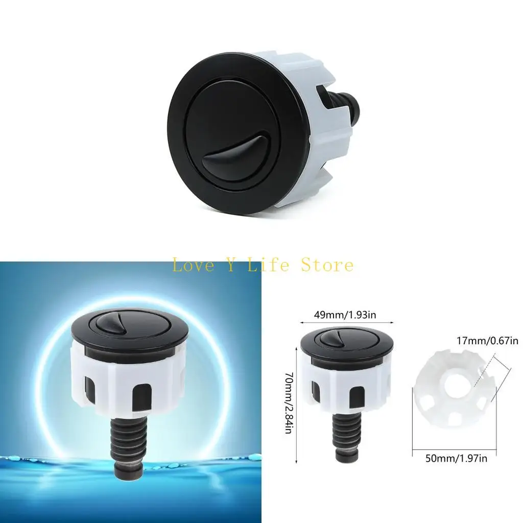 

L74C Toilet Double Push Flushing Button Round Toilet Push Button Toilet Accessories