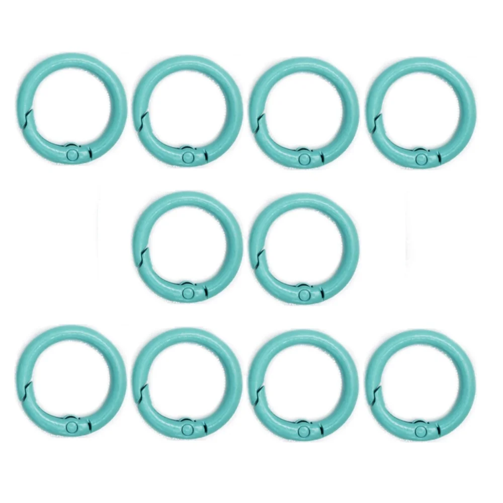 10Pcs Alloy Trigger Round Snap Buckle for Keychain DIY