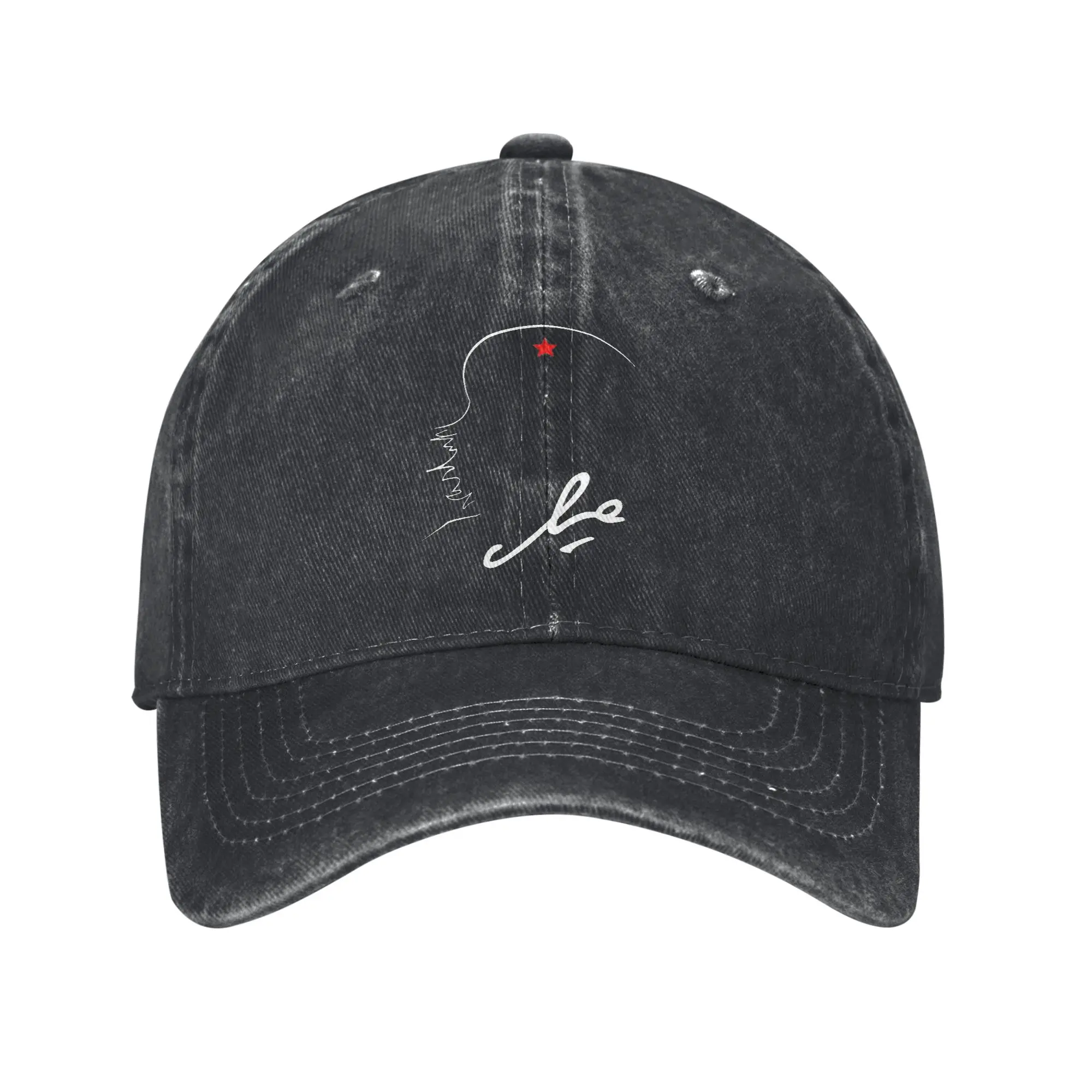 Che Guevara Rebel Cuban Guerrilla Revolution Personalized Retro Cowboy Washed Baseball Caps Men Denim Hat Woman Rock Peaked Cap