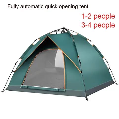 캠핑 텐트 접이식 및 휴대용 방수 완전 자동 빠른 오프닝 텐트 야외 트레킹 태양 대피소 2-4 명 Best5