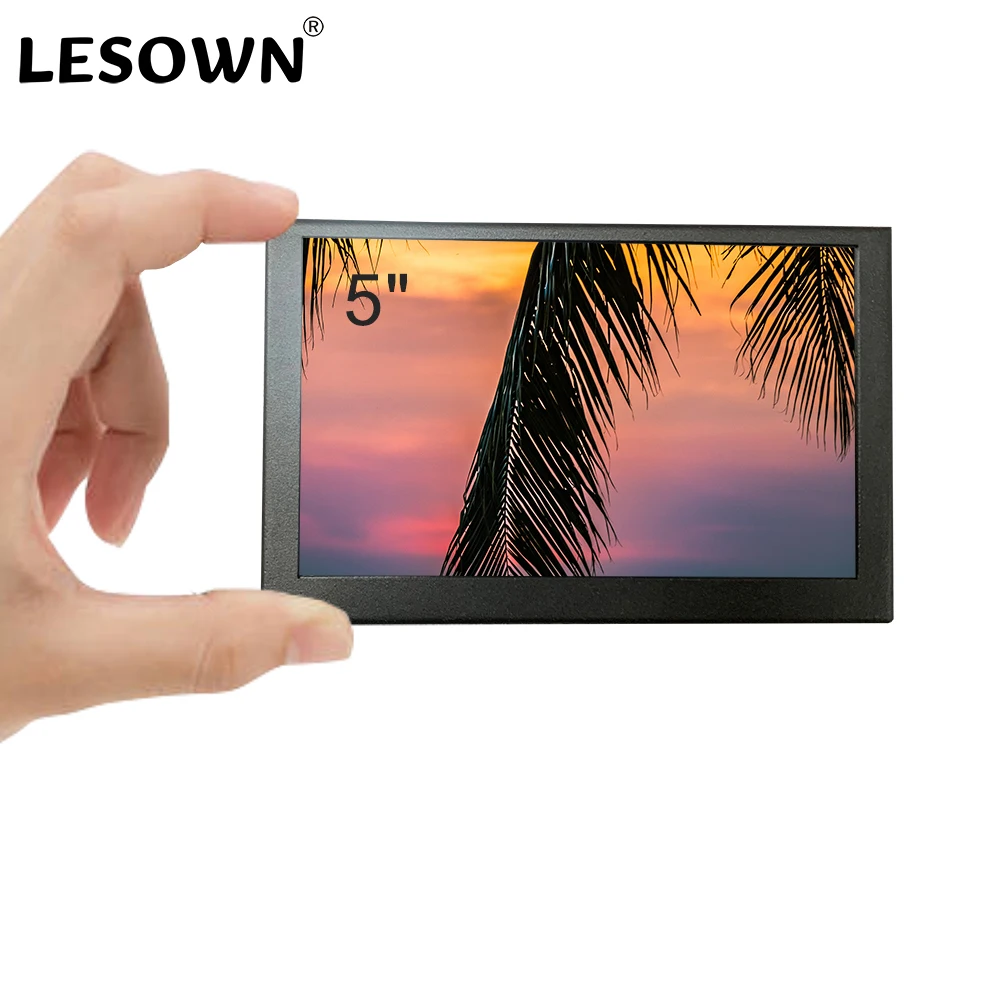 

IPS Portable 5 Inch Touchscreen Mini 5 Point Capacitive LCD Touch Screen Panel 800x480 Full HD HDMI Gaming Monitor PC Display