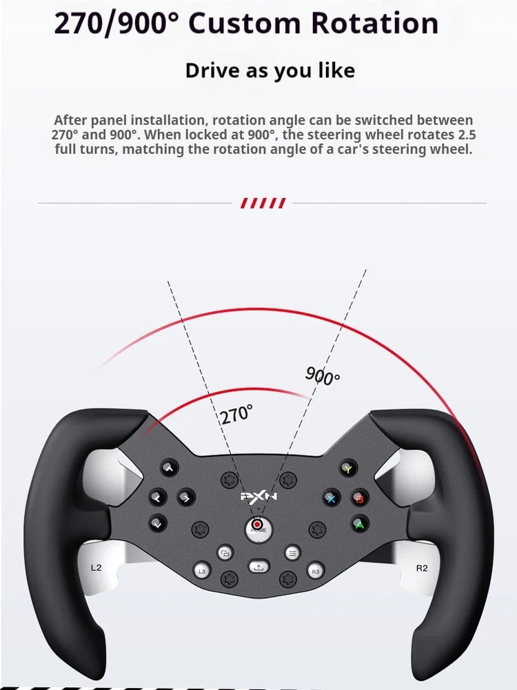 PXN W V10-F Formula F1 Gaming Steering Wheel Racing Disk Adapted to V10/V10Pro Steering Wheel Racing Man Gifts view 3
