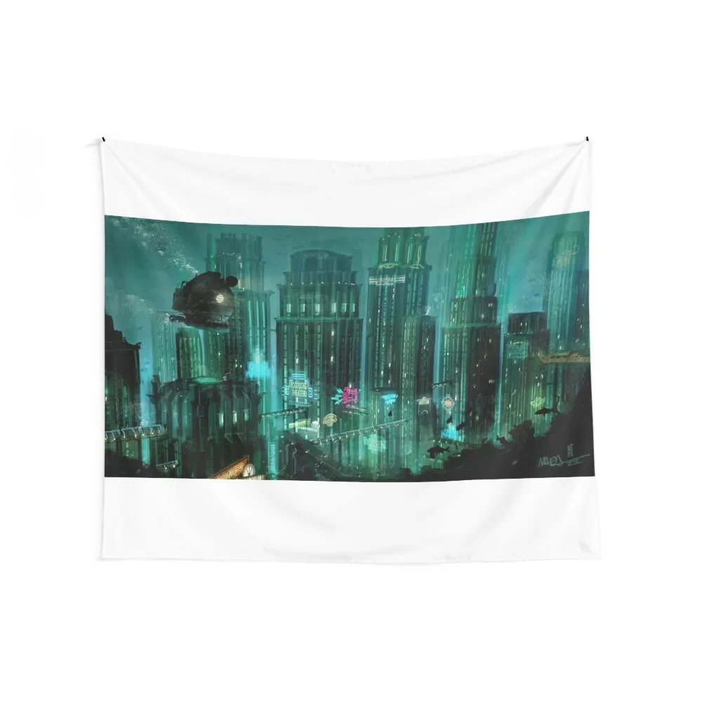 Bioshock Drowned City Artwork Tapestry Anime Decor Decorations For Your Bedroom Bedrooms Decor Decorative Paintings Tapestry