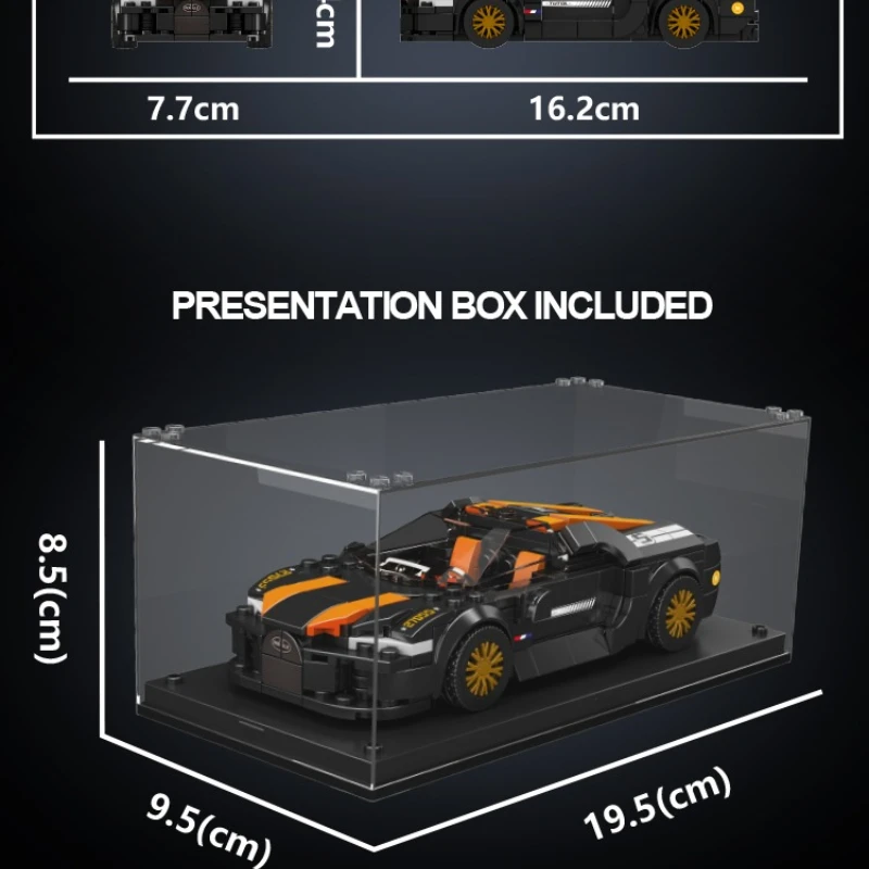 27055 Racewagen MOC Bouwstenen Beroemde Serie 386 stks Jongens Gemonteerd Collectible Voertuigen Speelgoed Model Kleine Bakstenen DIY Geschenken