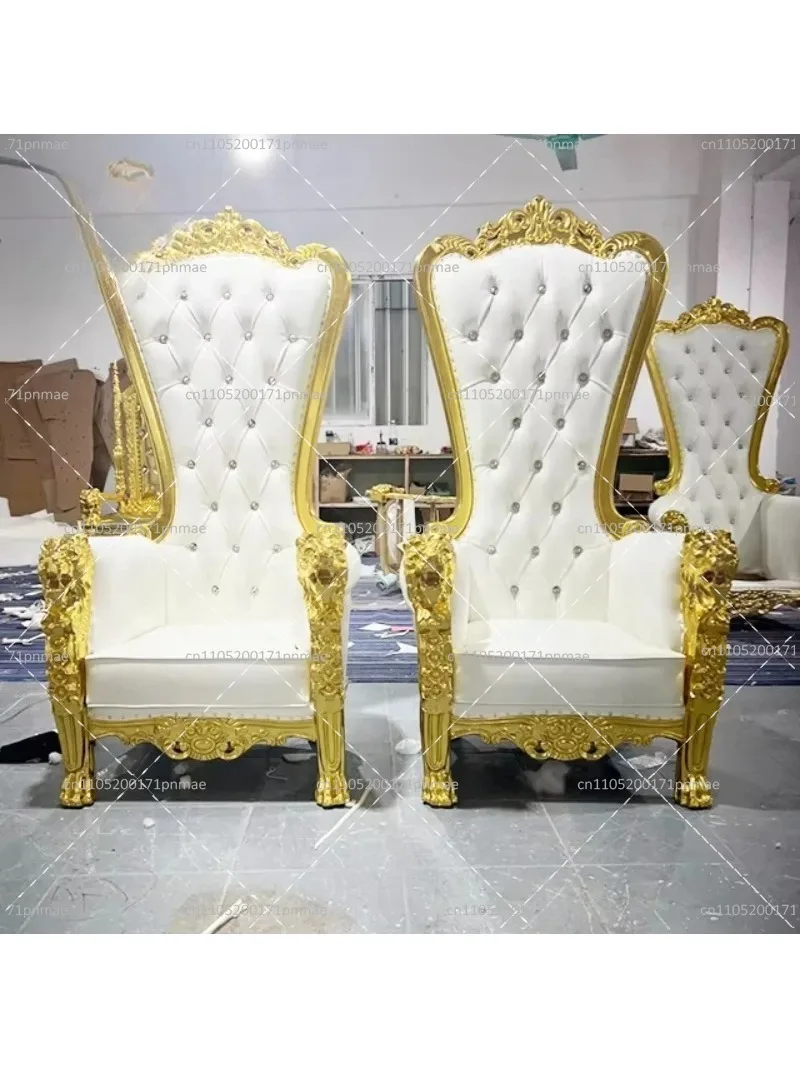 High Back Luxury Throne Chair Elegant Wedding Armchair for Living Room Home