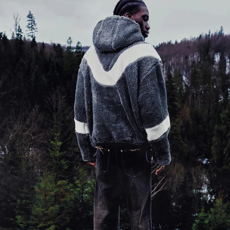 أزياء العلامة التجارية المرأة الدافئة لامب الصوف سترة سستة معطف النمط الأوروبي الأمريكي الخريف الشتاء وصول جديد ملابس خارجية غير رسمية