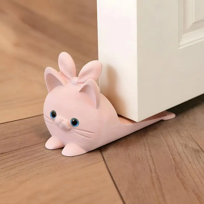 【BA】3D Printed Cartoon Rabbit Door Wedge, Wear Resistant Non Slip Door Holder For Bedroom Home Use