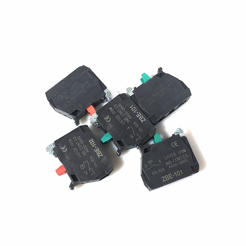 1pcs Button Switch Contact Block Zbe-101 No / Zbe-102 Nc XB4/XB5