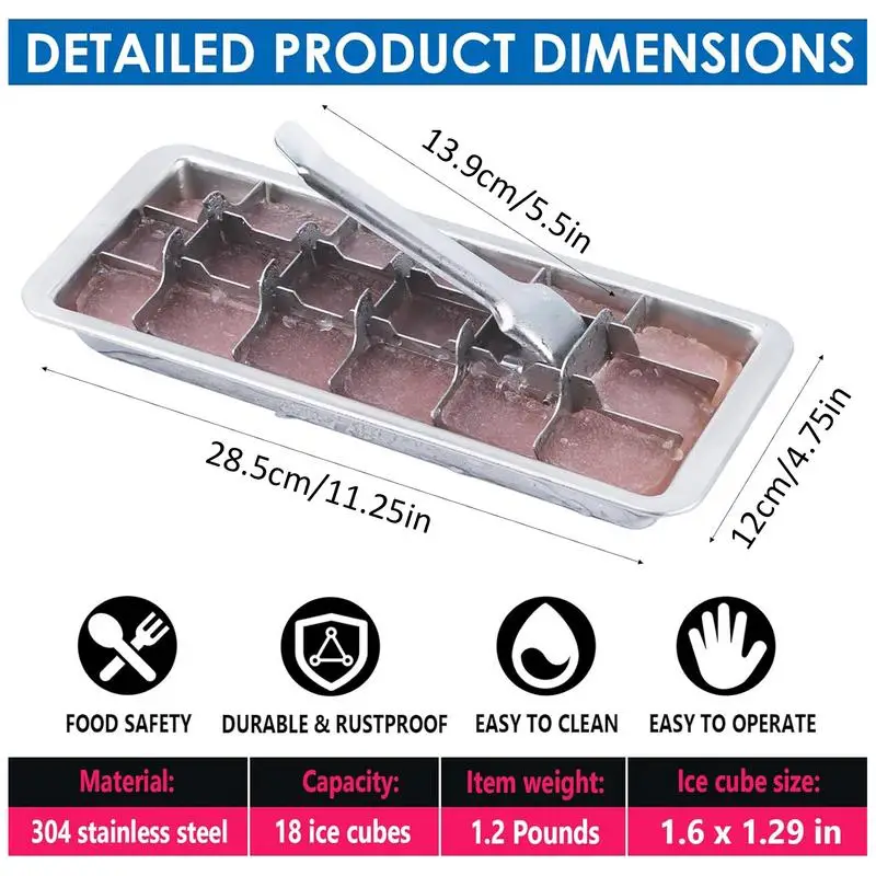 Stainless Steel Ice Cube Tray Stainless Steel Ice Cube Maker