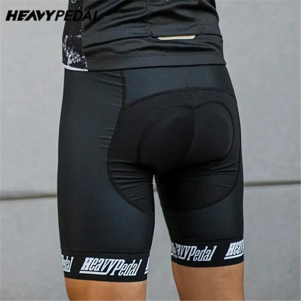 Heavypedal Cycling Bib Shorts Men Gel Pad 6H Ride Men's Cycling Shorts Pro Team 7H Italy Pad Men Cycling Shorts 7 CM Leg Gripper