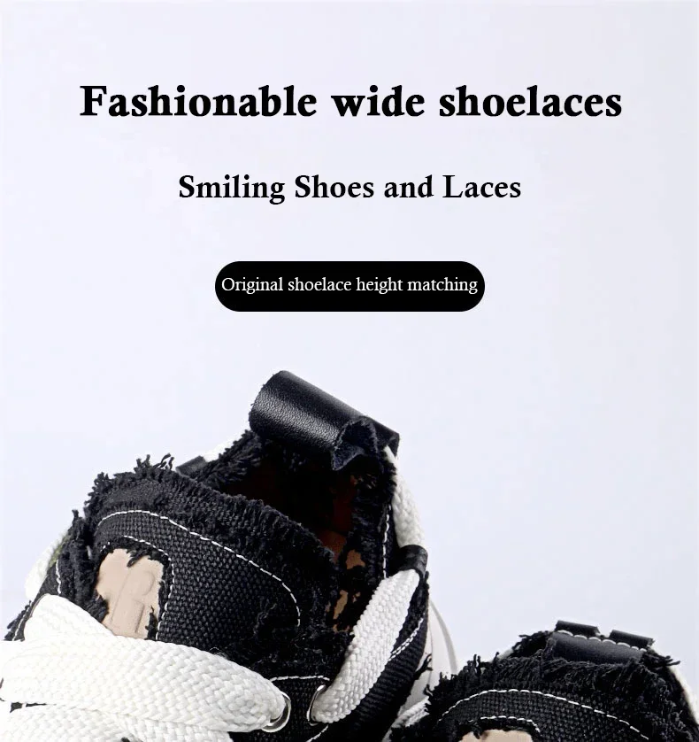 1 Paar 2 cm breite, flache Schnürsenkel für Sneaker, 130 cm lang, klassische Schnürsenkel, lässige Schnürsenkel für Teenager, PVC-/Metallkopf, Schuhzubehör. – Detail 1