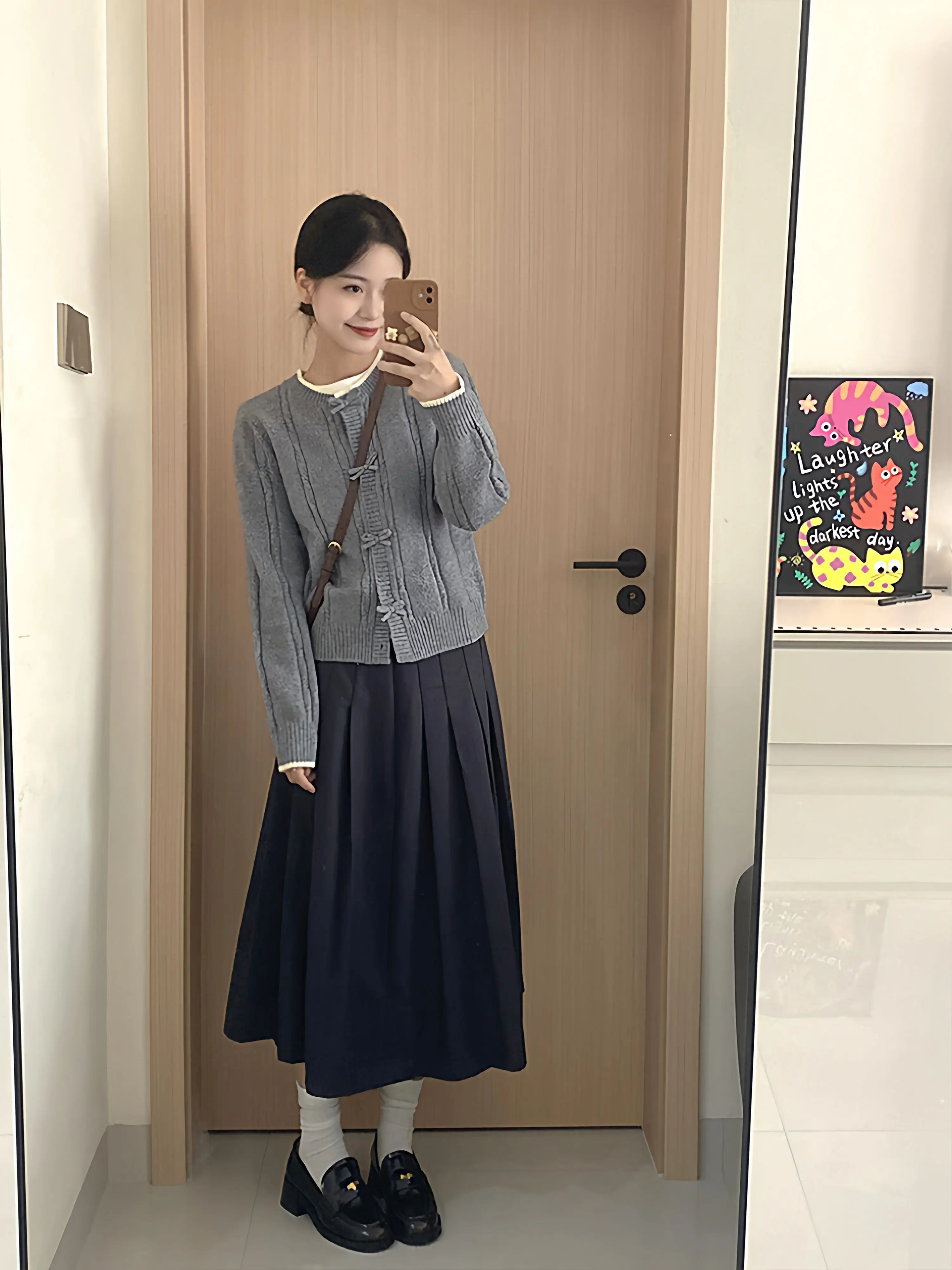 

Cardigans Graphic Sweaters Womens Fall Patchworked Mohair Knotthing Grid Curve Splicing Contrast Trendy Fitted High-Fashion Slim