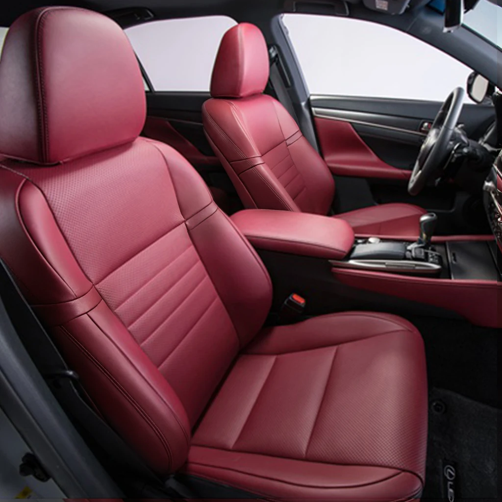 

Custom Fit Car Accessories Seat Covers for 5 Seaters Full Set Top Artificial Leather for Lexus RX300 RX350 RX450 EX UX NX CT