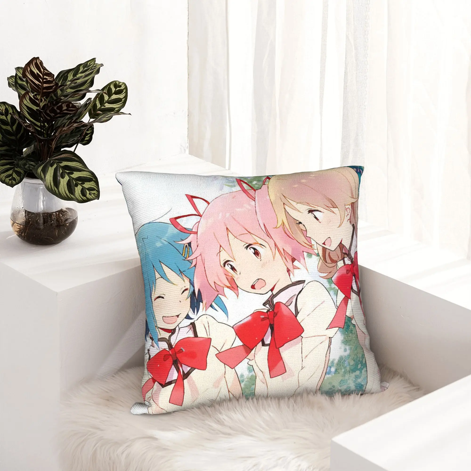 Puella Magi Madoka Magica Anime Pillowcase Soft Cushion Cover Decor  Pillow Case Cover