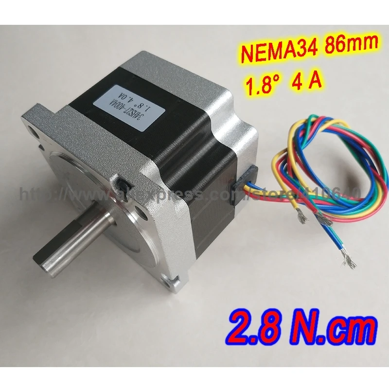 FREE SHIPPING NEMA34 Stepper Motor 34HS27-4004A 34HS4004S L 68 mm  4 A 2.8 N.cm and 4 wire Better Material