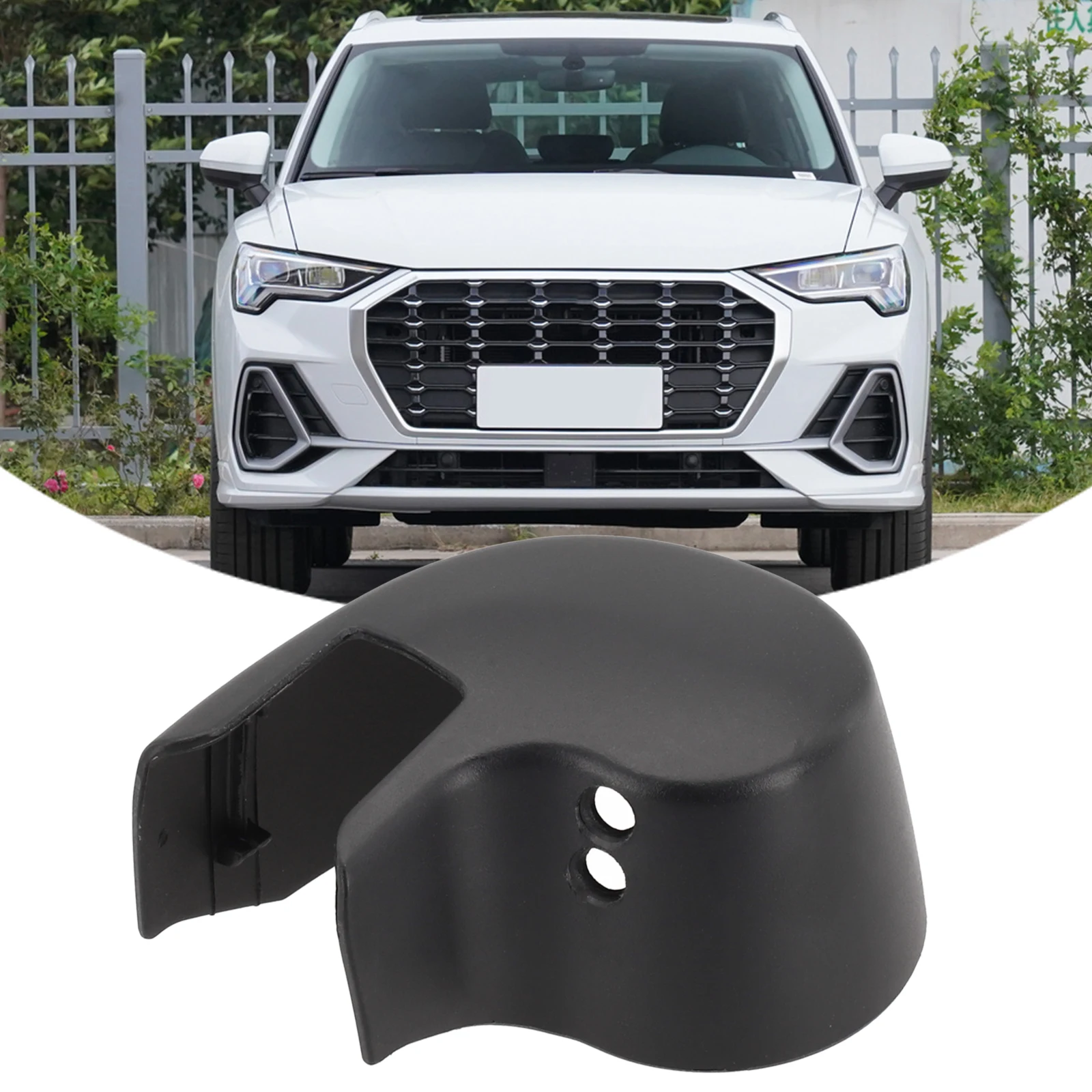 Rear Wiper Head Cover Windshield Wiper Head Cover Auto Repair Car Maintenance Color Black OEM Number 8k9955205 Easy Installation