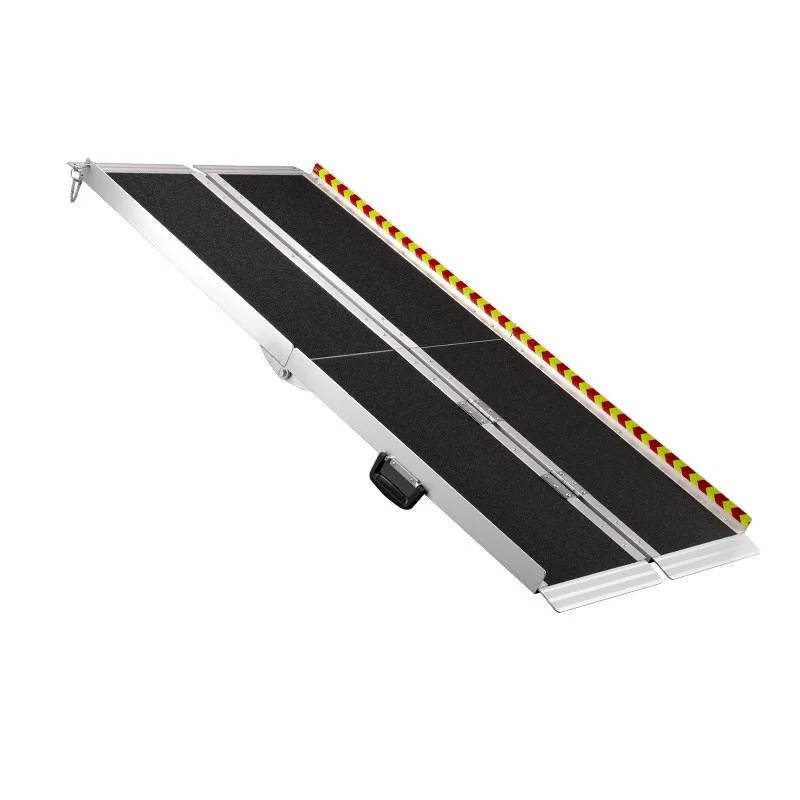 

Barrier-free ramp plate Aluminum alloy foldable ramp Up and down step pad Wheelchair step auxiliary ramp plate