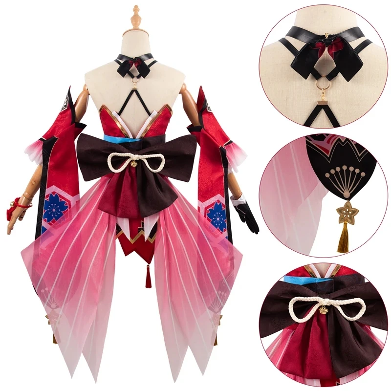 Hanabi Sparkle Cosplay Traje, Trilho Estrela Honkai, Máscara Conjunto Completo, Sapatos, Peruca, Vestido de Halloween