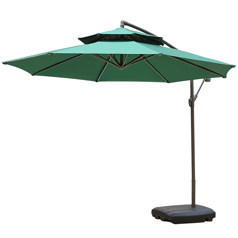 Outdoor Cantilever Offset Patio Umbrella Banana Roman Sun Shade Weatherproof Garden Side Umbrella