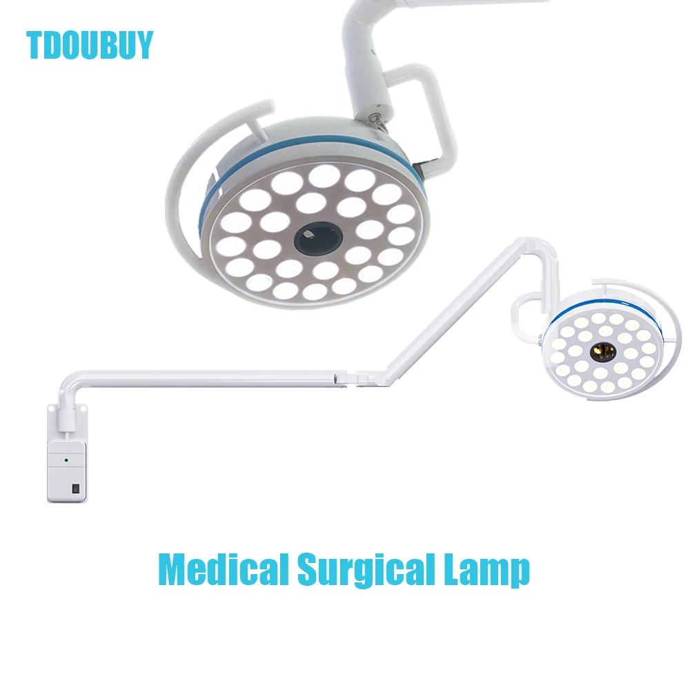 72W LED Cold Light Wall‑Mounted Shadowless Surgical Lamp 90‑230V, Exam Light for Dental Pet Veterinary Surgery Tattoo Beauty