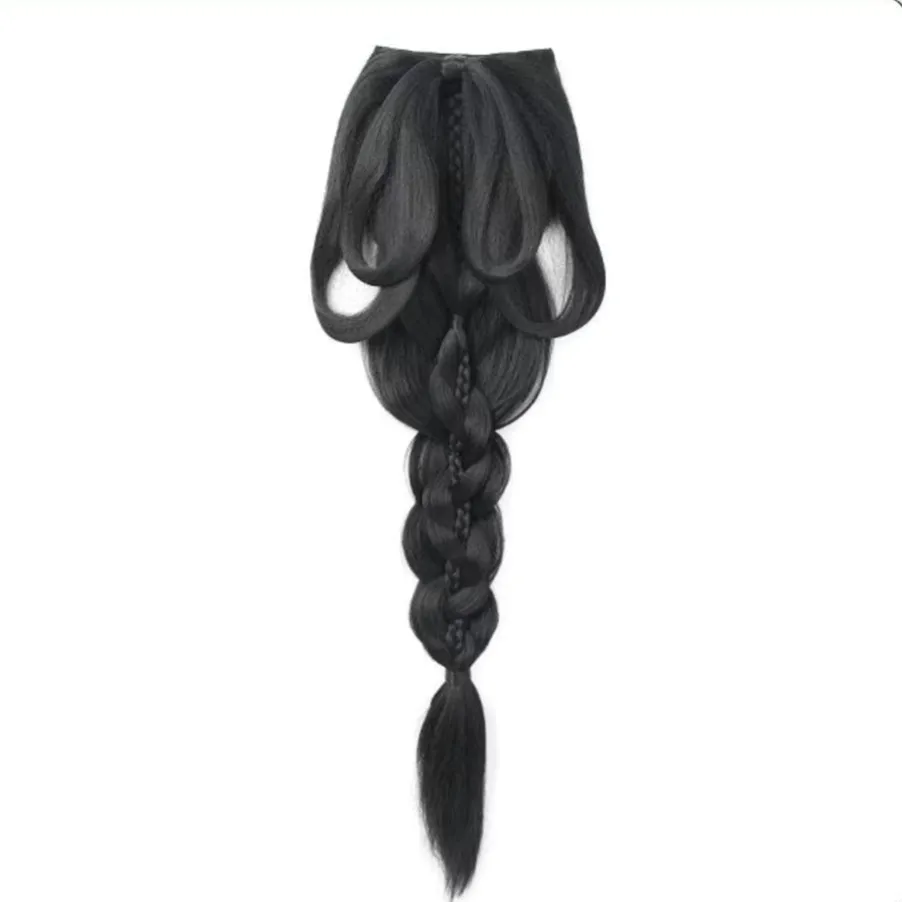Accessoire de cheveux Hanfu noir pour femme, coiffure de princesse chinoise ancienne, couvre-chef de Cosplay Antique, photographie synthétique Vintage