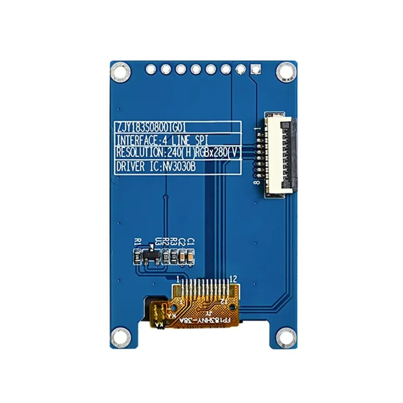 TFT LCD Display Serial Screen, Alta Definição, Driver IPS, NV3030B, 1.83 ", 240x280