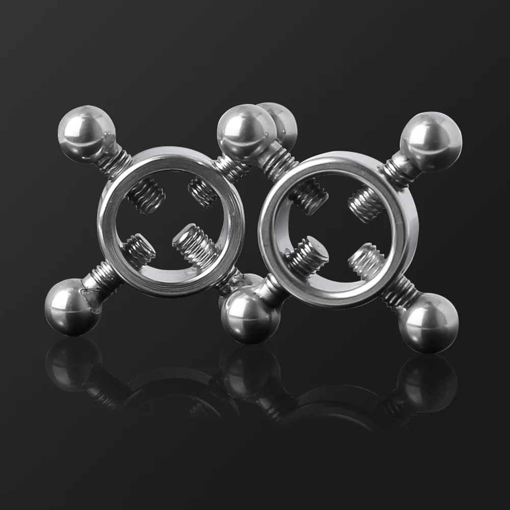 

Stainless Steel Breast Clips Couple Teasing Erotic Flirting Nipple Clamps Metal Nipple Clips Stimulator BDSM Sex Toys For Women