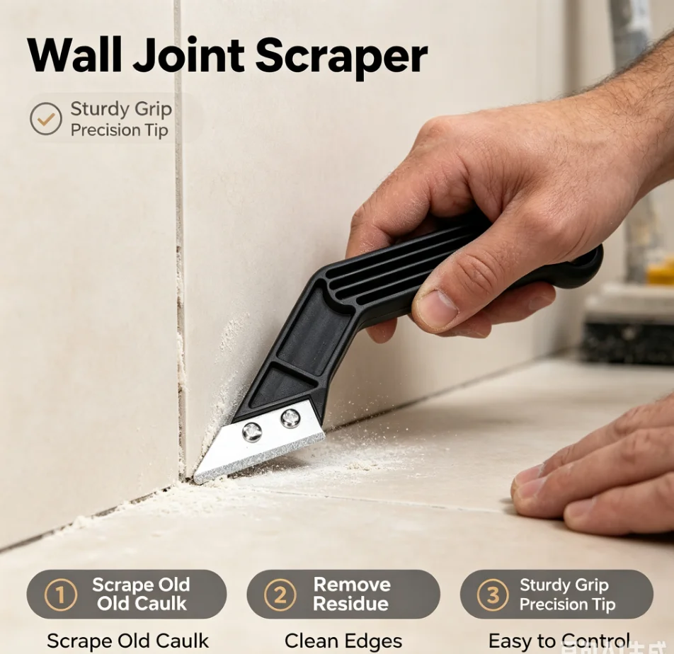 New Tile gap Joint Cleaner knife Blade Wall floor tiles seam caulk Grout Remover paint scraper Construction drywall taping tool
